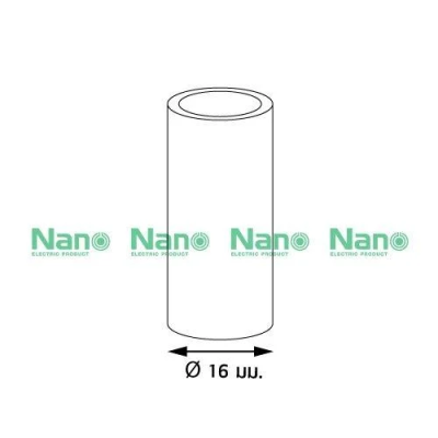 ข้อต่อตรง(มิล) 16มม.สีดำ NANO NNCU16MB