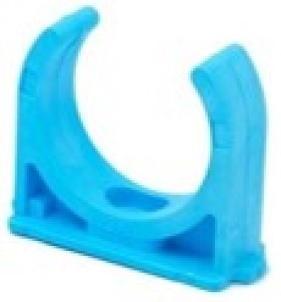 กิ๊บก้ามปู PVC 1/2"สีฟ้า