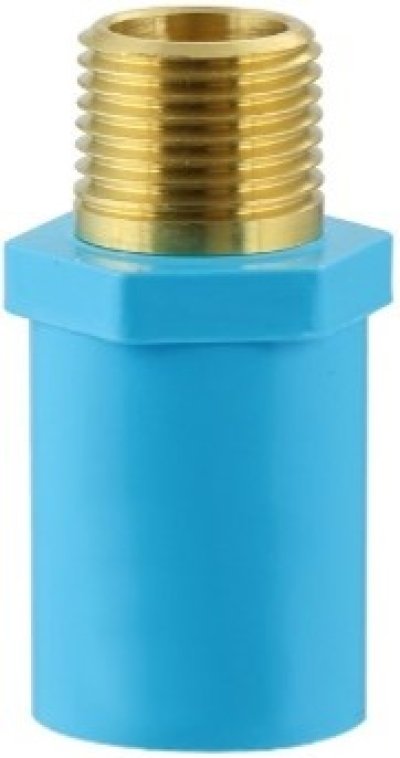 สามทางเกลียวนอก ทองเหลือง PVC 1/2"