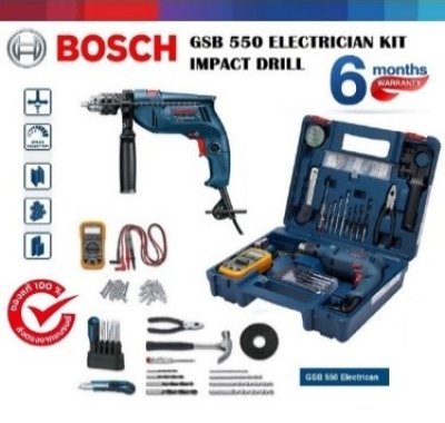 สว่านกระแทก 1/2" GSB550 SET550W BOSCH