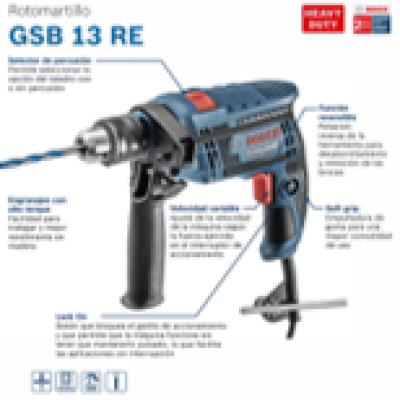 สว่านกระแทก 13มม.GSB13RE SET BOSCH