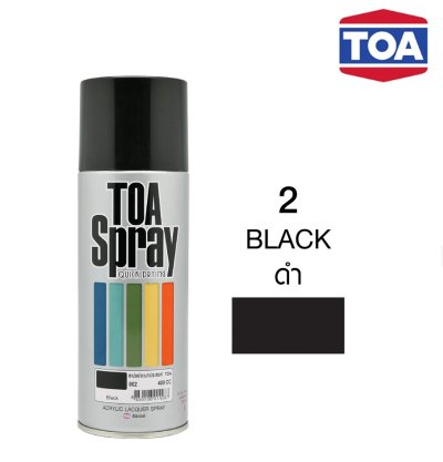 สีสเปรย์ TOA 002 BLACK