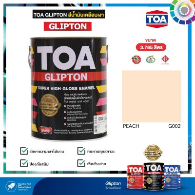 สีเคลือบเงา TOA G002 Peach กล.