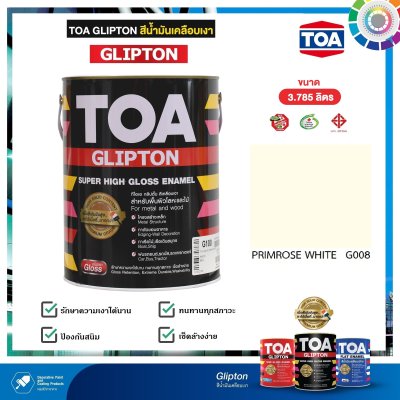 สีเคลือบเงา TOA G008 Primrose white กล.