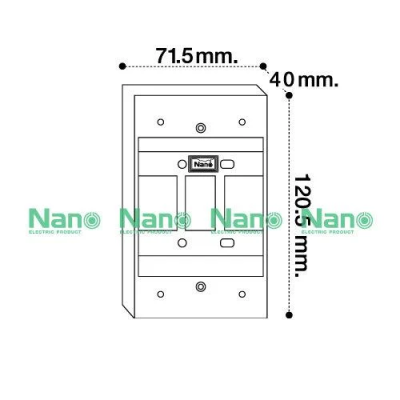 บล็อกลอยขอบเหลี่ยม PVC 2"x4" สีขาว NANO 403-1