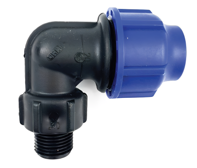 ข้องอ ก.นอก PE 32mmx1" PN10 COMPRESSION