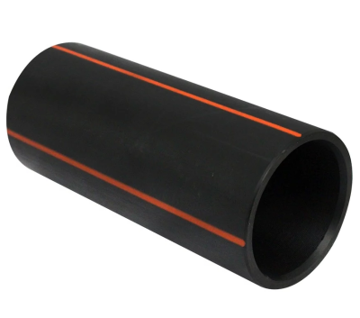 ข้อต่อตรง HDPE 110มม. (สวม) คาดส้ม