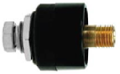 ข้อต่อหน้าตู้ตัวผู้ 10-25mm.สีดำ