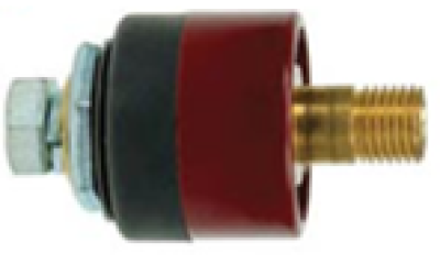 ข้อต่อหน้าตู้ตัวผู้ 10-25mm.สีแดง