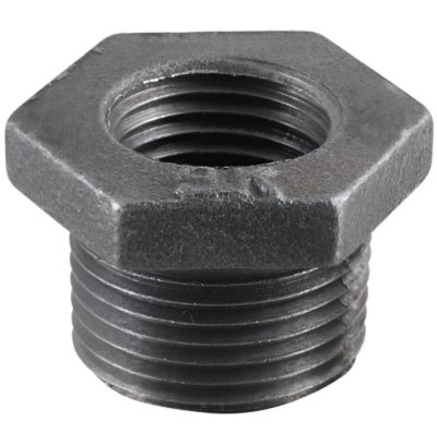 ข้อลดเหลี่ยมสตีมดำ 1.1/2"x3/4"