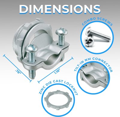 คอนเนคเตอร์ NM 3/4"