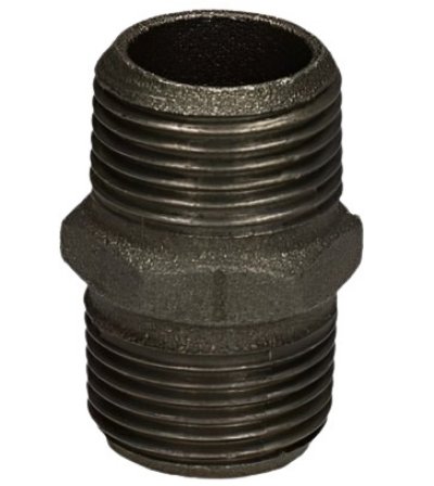 นิปเปิ้ลสตีมดำ 1.1/4"