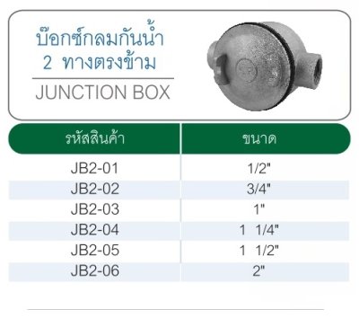 บล็อกกลมกันน้ำ 2 ทาง 1.1/2"