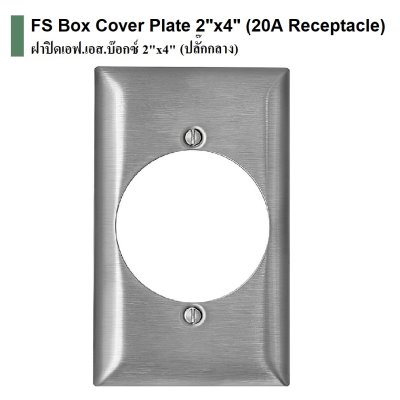 ฝาปิด FS 2"x4" ปลั๊กใหญ่