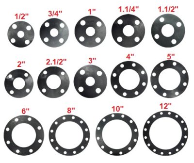 ยางหน้าแปลน 10K 3/4"