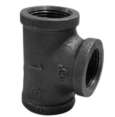 สามทางสตีมดำ 1/4"