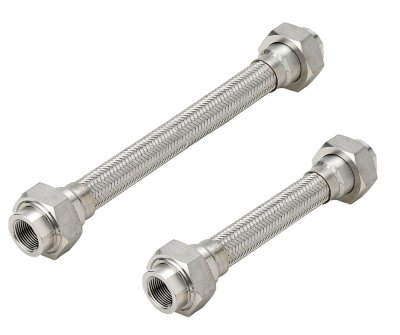สายอ่อน SUS304 หัวยูเนี่ยนเหล็ก 3/4"x100ซม.