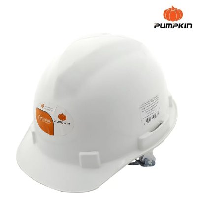 20556หมวกนิรภัย PUMPKIN ปรับหมุน สีขาว