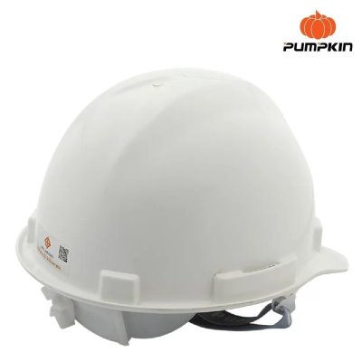 20556หมวกนิรภัย PUMPKIN ปรับหมุน สีขาว