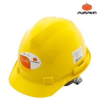 20555หมวกนิรภัย PUMPKIN ปรับหมุน สีเหลือง