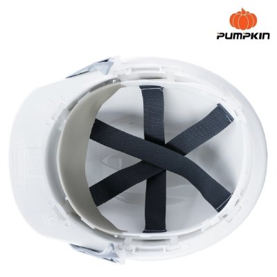 20553หมวกนิรภัย PUMPKIN ปรับเลื่อน สีขาว