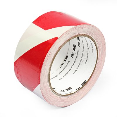 เทปตีเส้น 2"x33ม.ขาว-แดง T76 3M