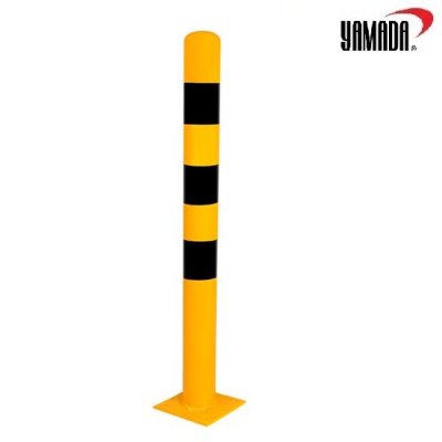 เสาจราจรเหล็ก 80cm. (เหลือง-ดำ)