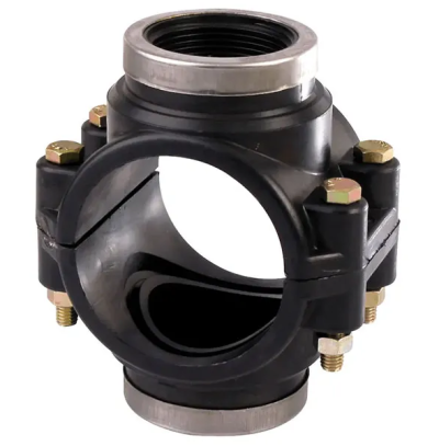 แคล้มรัดแยก (ก.ใน 2 ด้าน) PE 40มม.x1" PN10 COMPRESSION