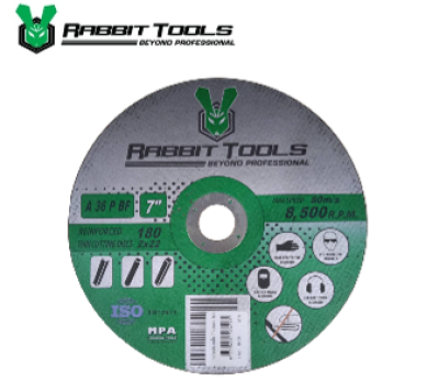 แผ่นตัดเหล็ก 7"x2mm. RABBIT