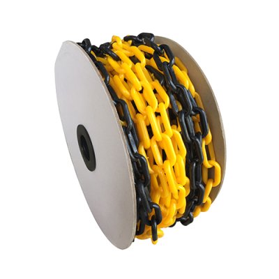 โซ่พลาสติกกั้นเขตเหลือง-ดำ 6มม.x25ม. YAMADA