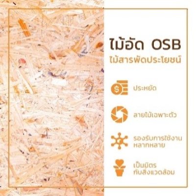 ไม้อัดชานอ้อย OSB 15มม. A