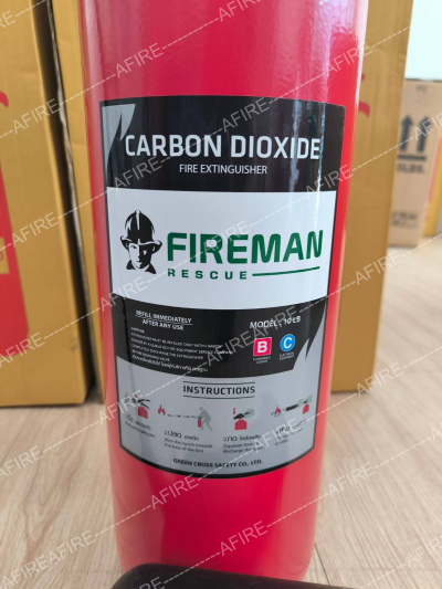 "FIREMAN" เครื่องดับเพลิง CO2 ถังเหล็ก GL