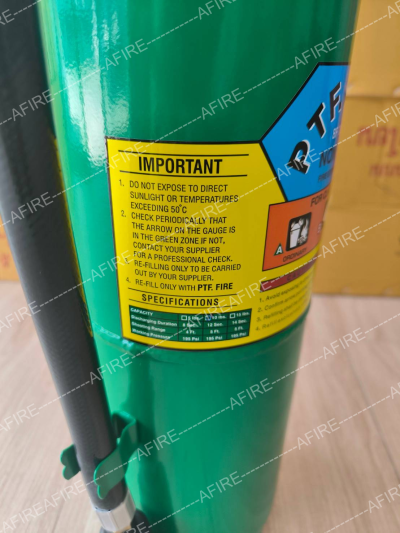 "FIREMAX" เครื่องดับเพลิง ชนิดน้ำยาเหลวระเหย NON-CFC BF2000