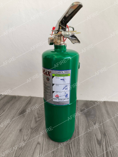 "FIREMAX" เครื่องดับเพลิง ชนิดวอเตอร์มิส A,B,C,K (ถังเหล็กเขียว)