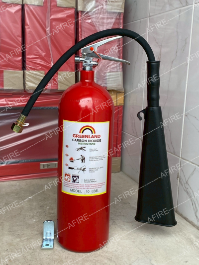 เครื่องดับเพลิงชนิดก๊าซคาร์บอนไดออกไซด์ ขนาด 10 ปอนด์ ยี่ห้อ GREENLAND