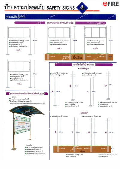 อุปกรณ์ติดตั้งป้าย