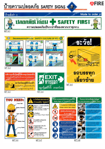 ป้ายสั่งทำ ชุดที่ 3 มีให้เลือก 8 แบบ