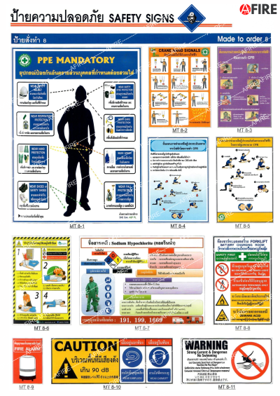 ป้ายสั่งทำ ชุดที่ 8 มีให้เลือก 11 แบบ
