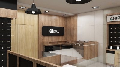 ออกแบบร้านจำหน่ายมือถือ ร้าน Call Center อ.เมือง จ. สุรินทร์