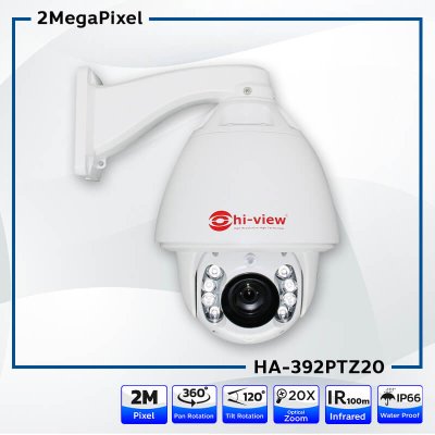 HA-392PTZ20 คมชัด 2 MP เลนส์ 4.9-97 มม. Optical zoom 20X PAN 360 / Tilt 120