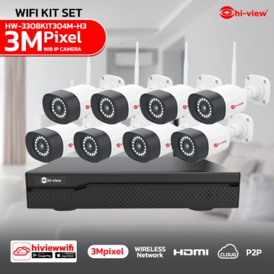 HW-3308KIT304M-H3 ความคมชัด 3MP มีไมค์ บันทึกเสียงได้