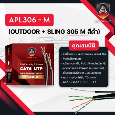 Apollo LAN CAT6 APL306-M OUTDOOR+SLING