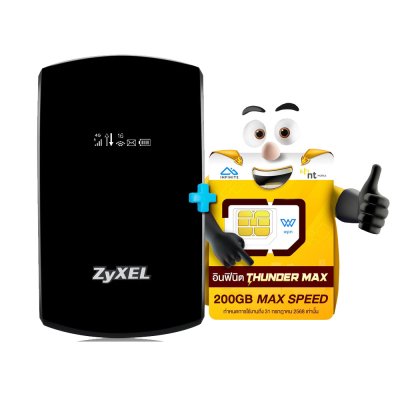 ZyXEL WAH7706 4G+ LTE Cat6 Portabel 2 ความถี่  2.4 GHz และ 5 GHz Pocket WiFi แบบใส่ SIM รองรับทุกเครือข่าย