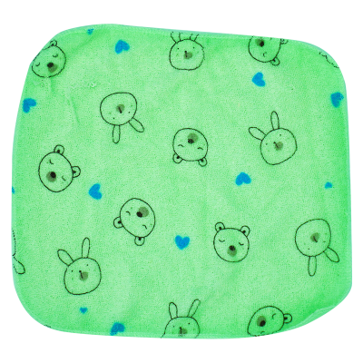 6 Pack Cotton Hand & Face Towels  Printed Bear Pattern