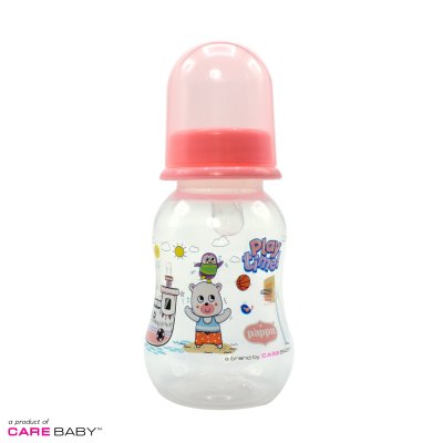 4 Oz. Cuties Pattern Feeding Bottle with Silicone Nipple