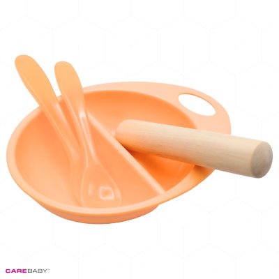 ชุดชามใส่อาหารพร้อมช้อน ส้อมและไม้บดอาหาร ชุดชามใส่อาหารพร้อมช้อน ส้อมและไม้บดอาหาร