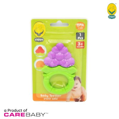 ยางกัดเล่นซิลิโคน ลายผลไม้ ยี่ห้อ ปั๊พปุ ยางกัดเล่นซิลิโคน ลายผลไม้ ยี่ห้อ ปั๊พปุ