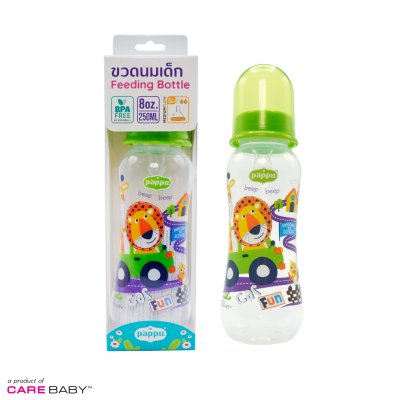 8 Oz. Cuties Pattern Feeding Bottle with Silicone Nipple 8 Oz. Cuties Pattern Feeding Bottle with Silicone Nipple