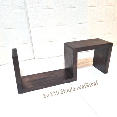 KADStudio ชั้นวาง S ลอฟท์ไม้แท้ (K71)