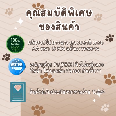 KADStudio เตียงแมวไม้แท้ PetBed แถมเบาะนุ่ม (K197)